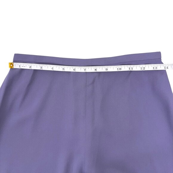 Vintage | Pierre Cardin Femme | 8 | Purple | Trousers | Classic | Minimalist - Picture 12 of 16